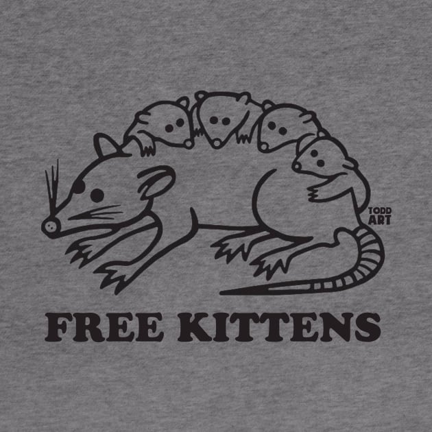 FREE KITTENS by toddgoldmanart